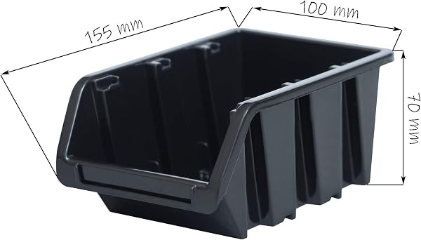 ITBNN600x4-U2020-NP6-S411 Étagère murale, 1152 x 780 mm, système de stockage avec supports à outils, boîtes empilables, de rangement, panneau mural extra solide, rayonnage extensible - 4