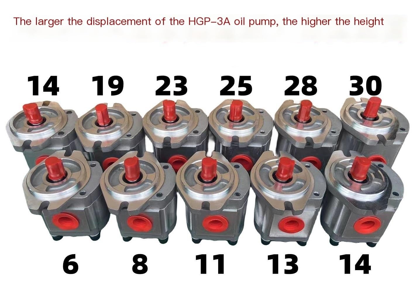 ADovz Pompa Presa di Forza Pompa a Ingranaggi idraulica, HGP-1A-F4/6/8R, HGP-2A, HGP-3A, Pompa a Ingranaggi ad Alta Pressione GPY, Pompa 'Olio ad Alta Pressione(Hgp1af6r)