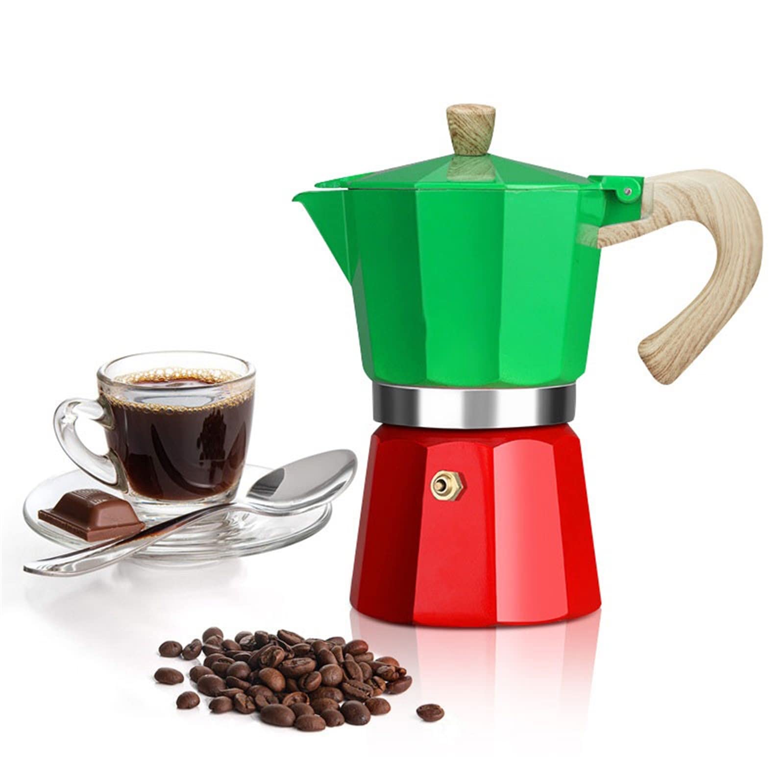 Dzbanek do kawy aluminiowy trwały dzbanek do kawy, ręczny ekspres do kawy, praktyczny filtr do espresso