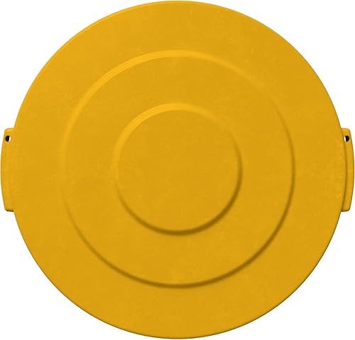 Miniatura 2 de SPARTA Bronco - Contenedor de basura con tapa redonda para desechos, 20 galones, color amarillo (paquete de 6)
