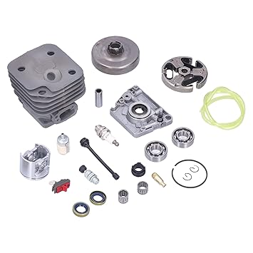 Cylinder Spark Plug Kit, Chainsaw Cylinder Set High Accuracy Aluminum Wear Resistant for Outdoor for 61 268 272 272XP for Garden