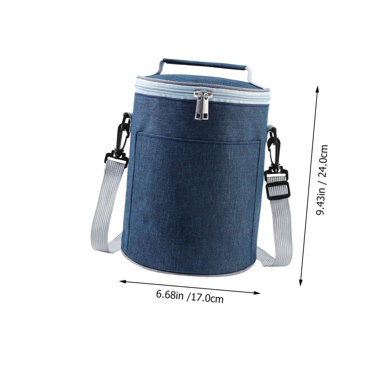 COLLBATH Thermotasche Isoliertasche für Lebensmittel mit Zwei Wege Reißverschluss aus Oxford Stoff Kompakte und Tragbare Lunchbag für Camping und Reise
