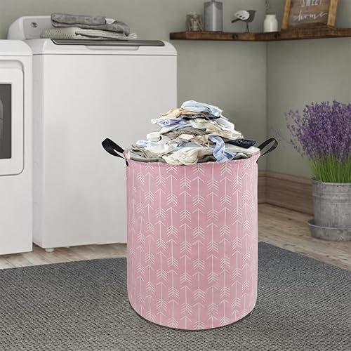 Miniatura 4 de Cesta redonda para ropa sucia, cesta organizadora de lavandería, cesta de almacenamiento, caja de ropa, cesta de guardería, cesta de regalo con asas