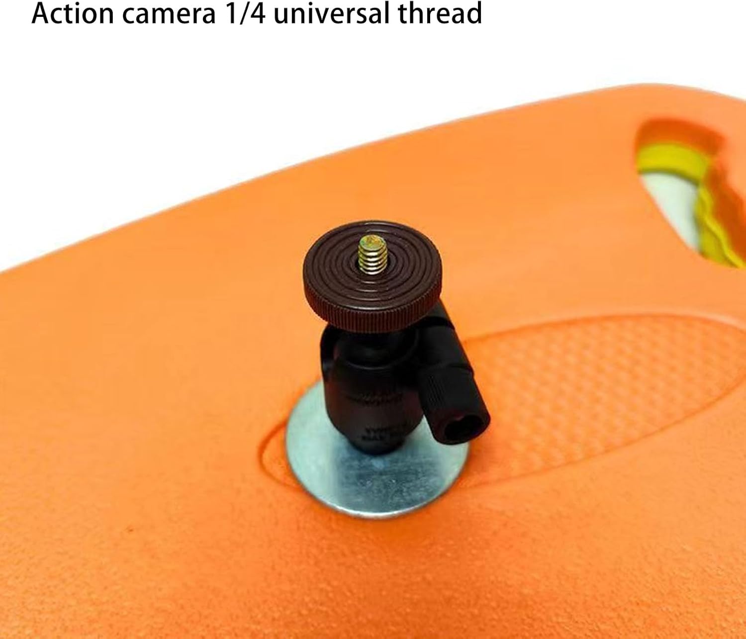 Swim Kickboard with Phone Holder, Enhanced EVA Foam Board, Foldable Bracket for Phones, Action Cameras, Panoramic Cameras (Orange)