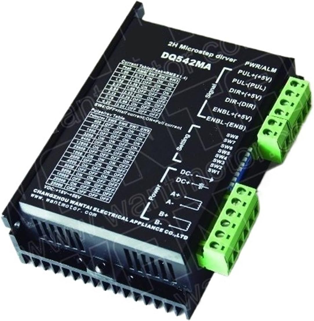 1pc Stepper Motor Driver DQ542MA 4.2A 50V 128micro Router Engraving Grind Foam for Nema11 16 17 23 Motor