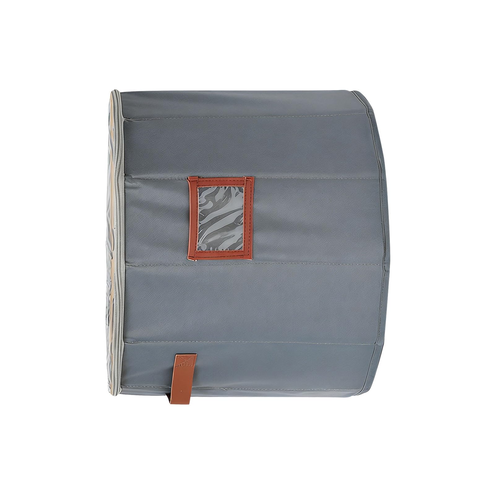 LUCKGONI Round Foldable Footwear Storage Box With Adjustable Sections For Shoes Flats And Sneakers Perfect For Closet Or Entryway