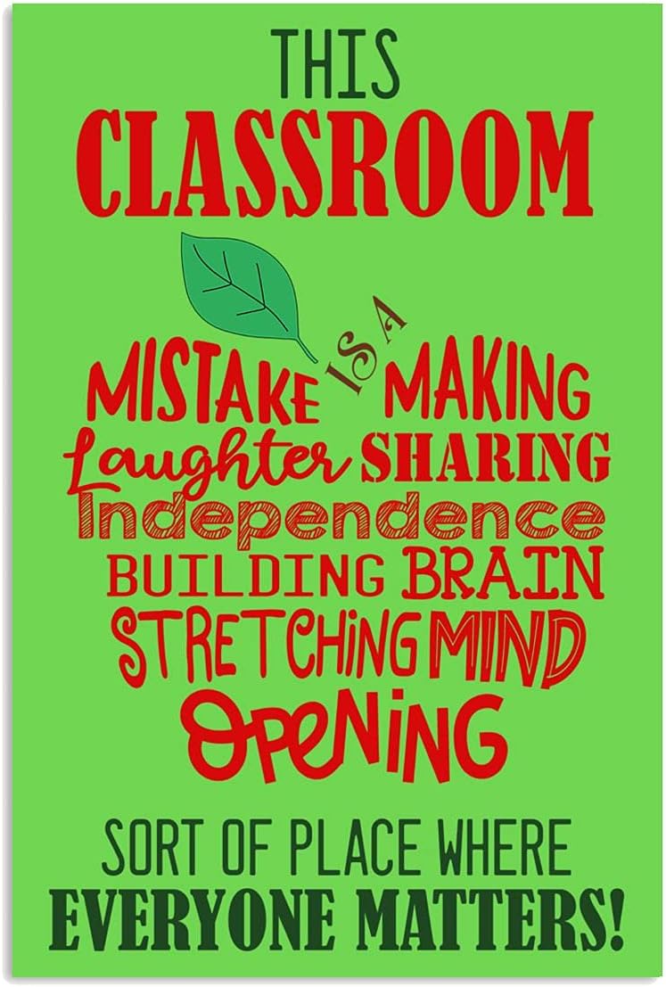 METALICK Classroom Posters In This Classroom Poster