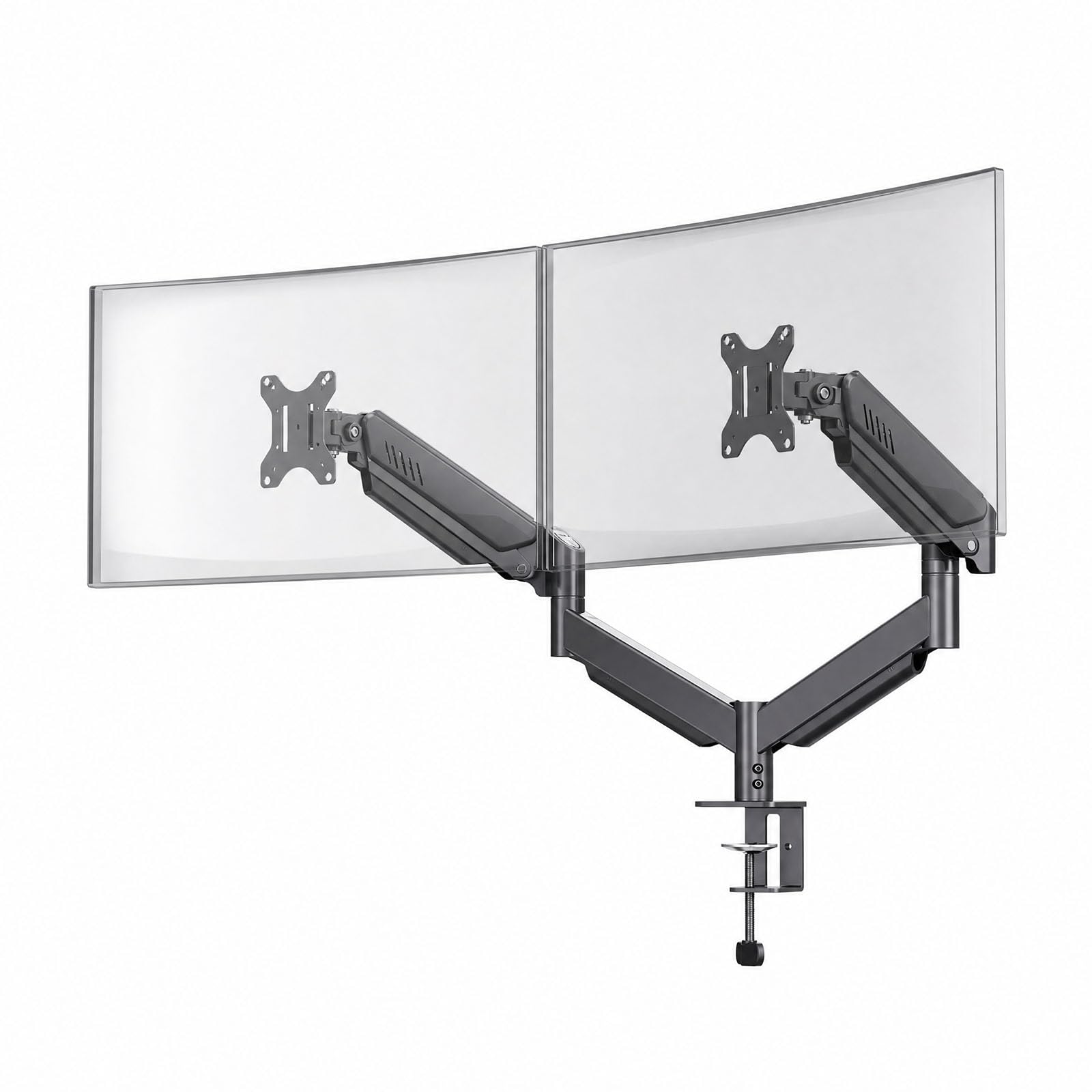 Braccio Supporto Doppio Monitor per Schermo 17-34" VESA 75x75/100x100