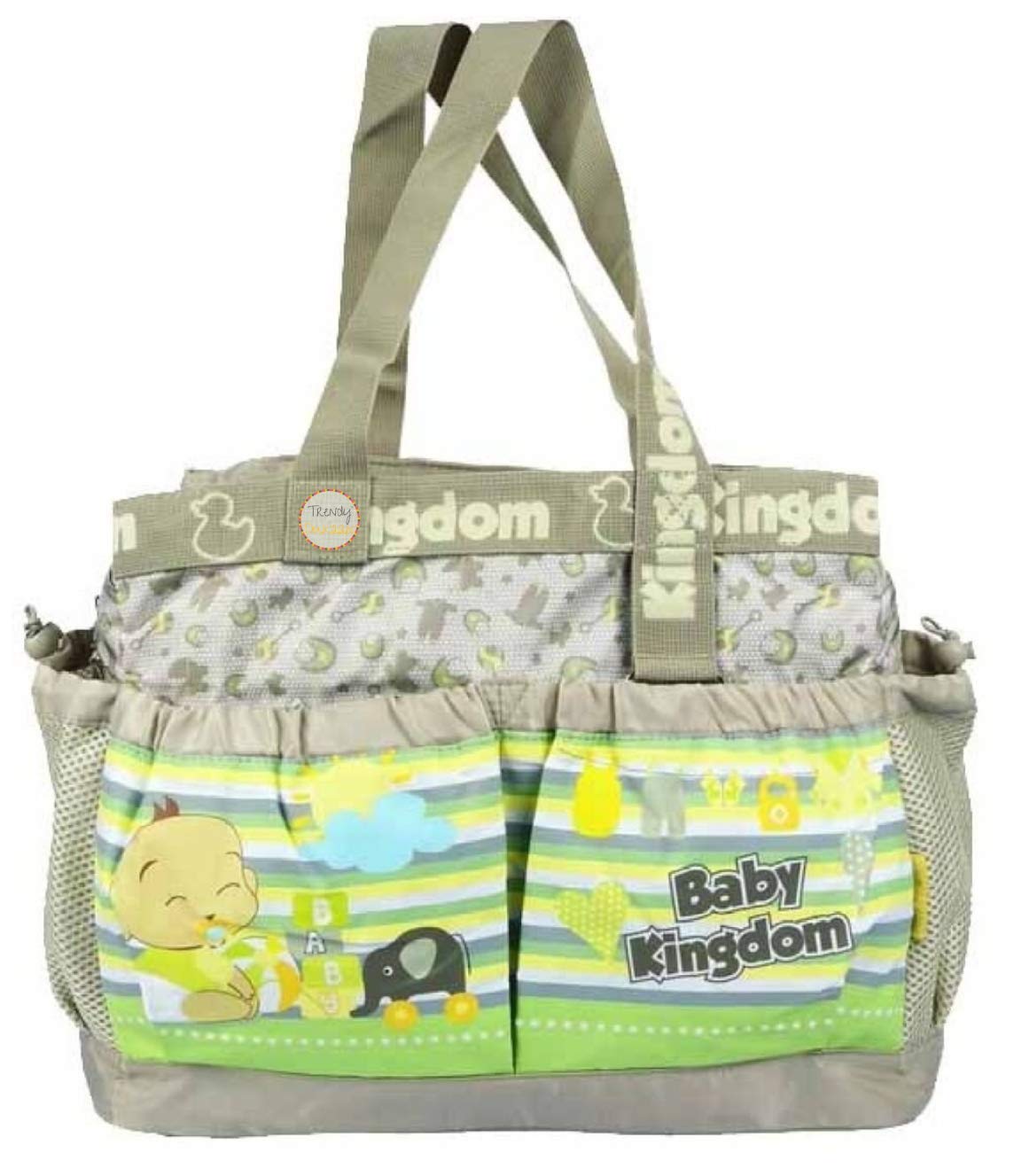 new born baby multipurpose polyester diaper/mother bag with holder diaper changing multi compartment