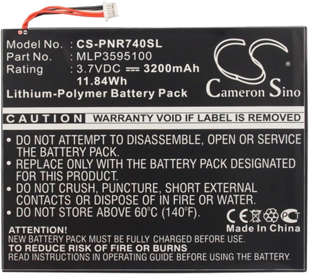 VINTRONS 3200mAh Replacement Battery for PANDIGITAL Novel Tablet Color, R7T40WWHFI