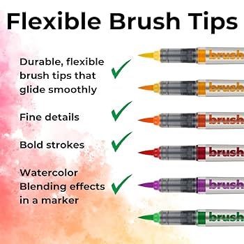 Amazon | カリンメガボックスブラシマーカーProは、着色、描画