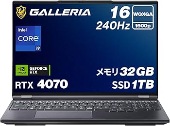 GALLERIA ノートパソコン Windows 11 オフィス付き windows11/15型ハイスペックノートパソコン 4日間
