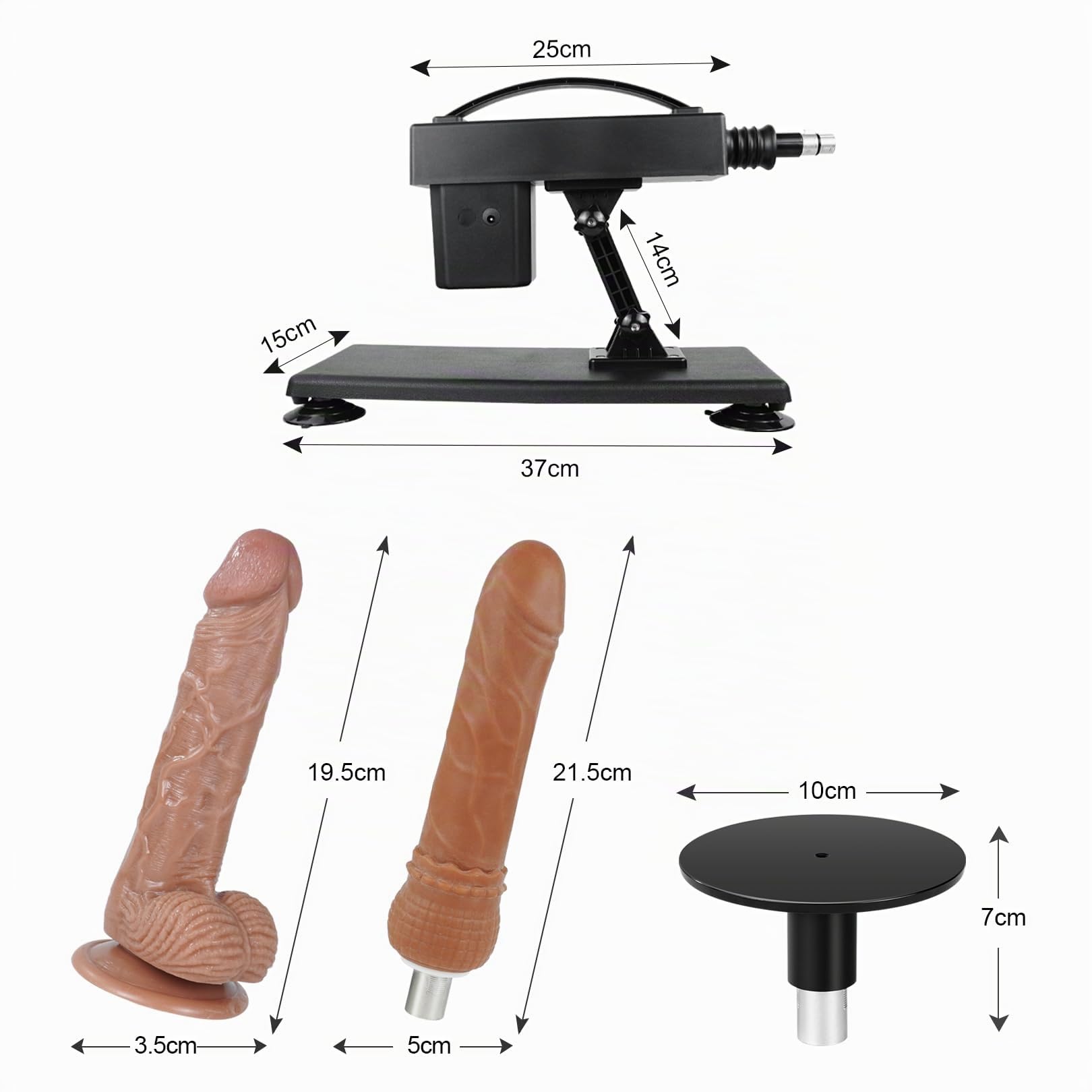 Sexmaschine,Automatische Fickmaschine mit Sexspielzeug für Frauen und Mann,3XLR-Schnittstelle Liebesmaschine mit Dildo und Saugnapf Adapter,Geschwindigkeit und Winkel Sextoy