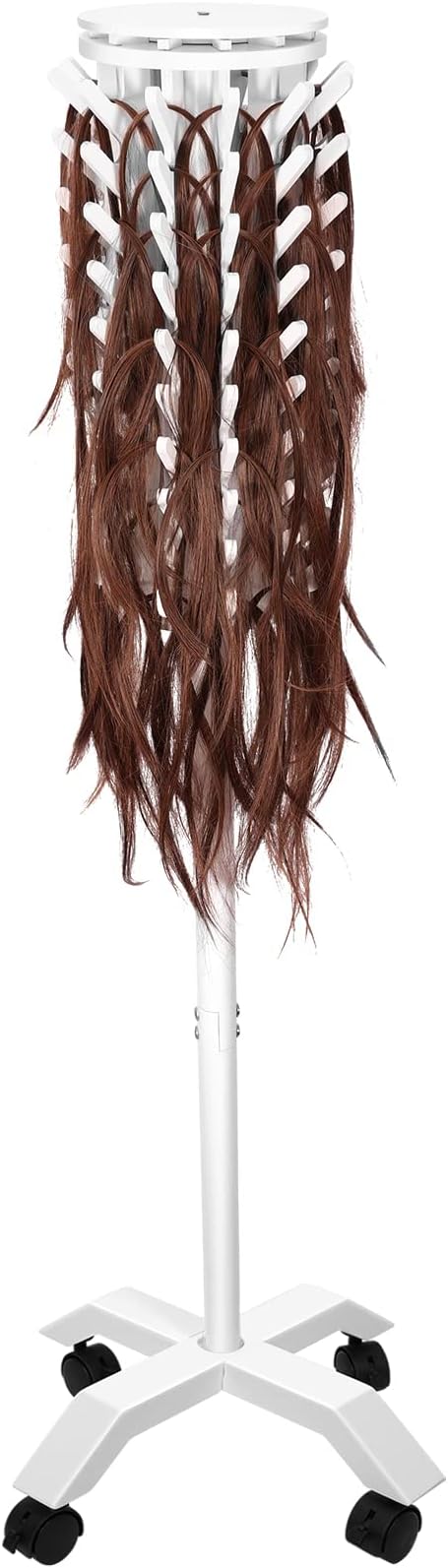 Amazon.com : Yumkfoi Rotating Braiding Hair Rack 120 Pegs, Wooden ...