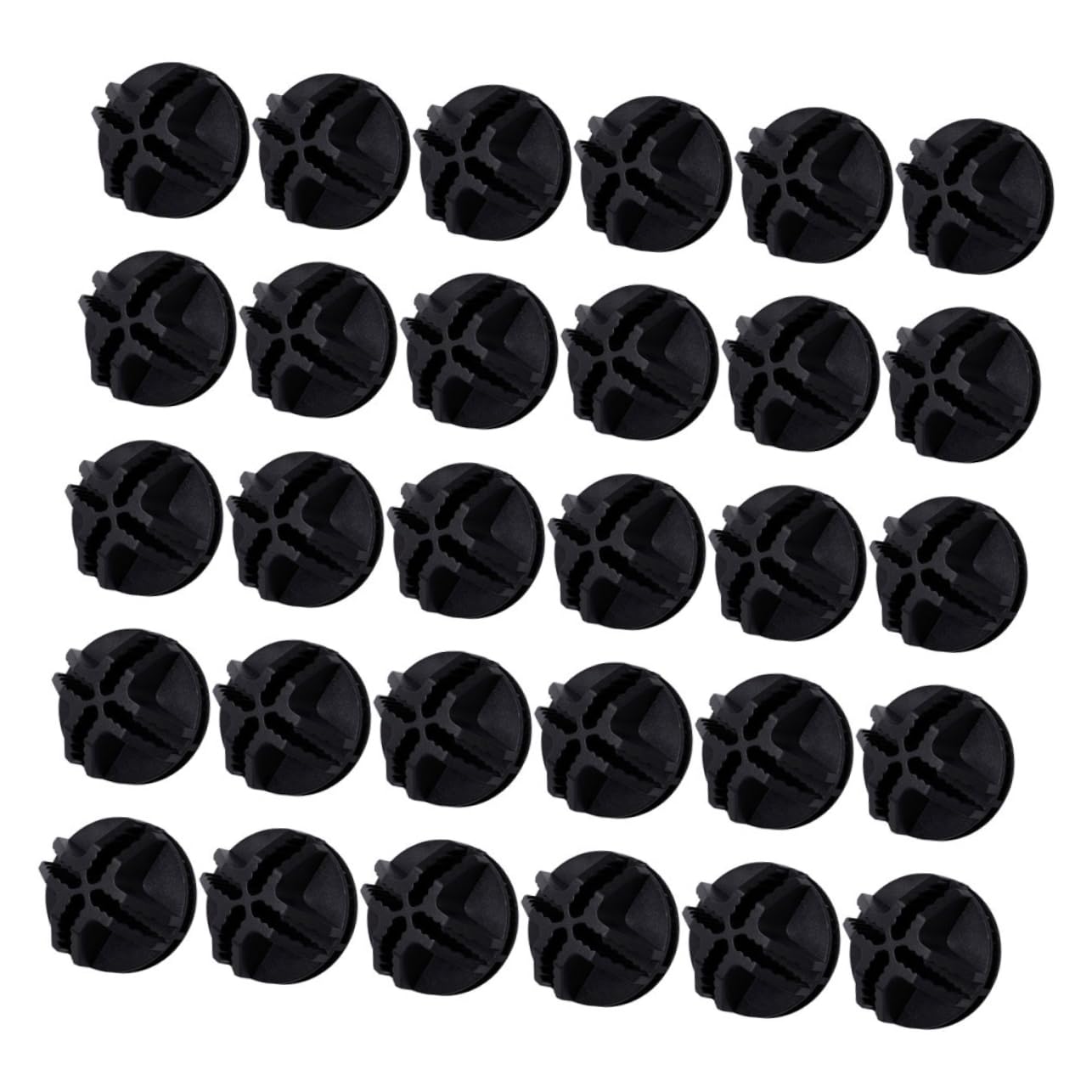 BESPORTBLE Metal Shelving Unit Connectors 50pcs White Abs Connectors Strong Grid Shelving Connectors for Wire Cube Storage Easy to Install