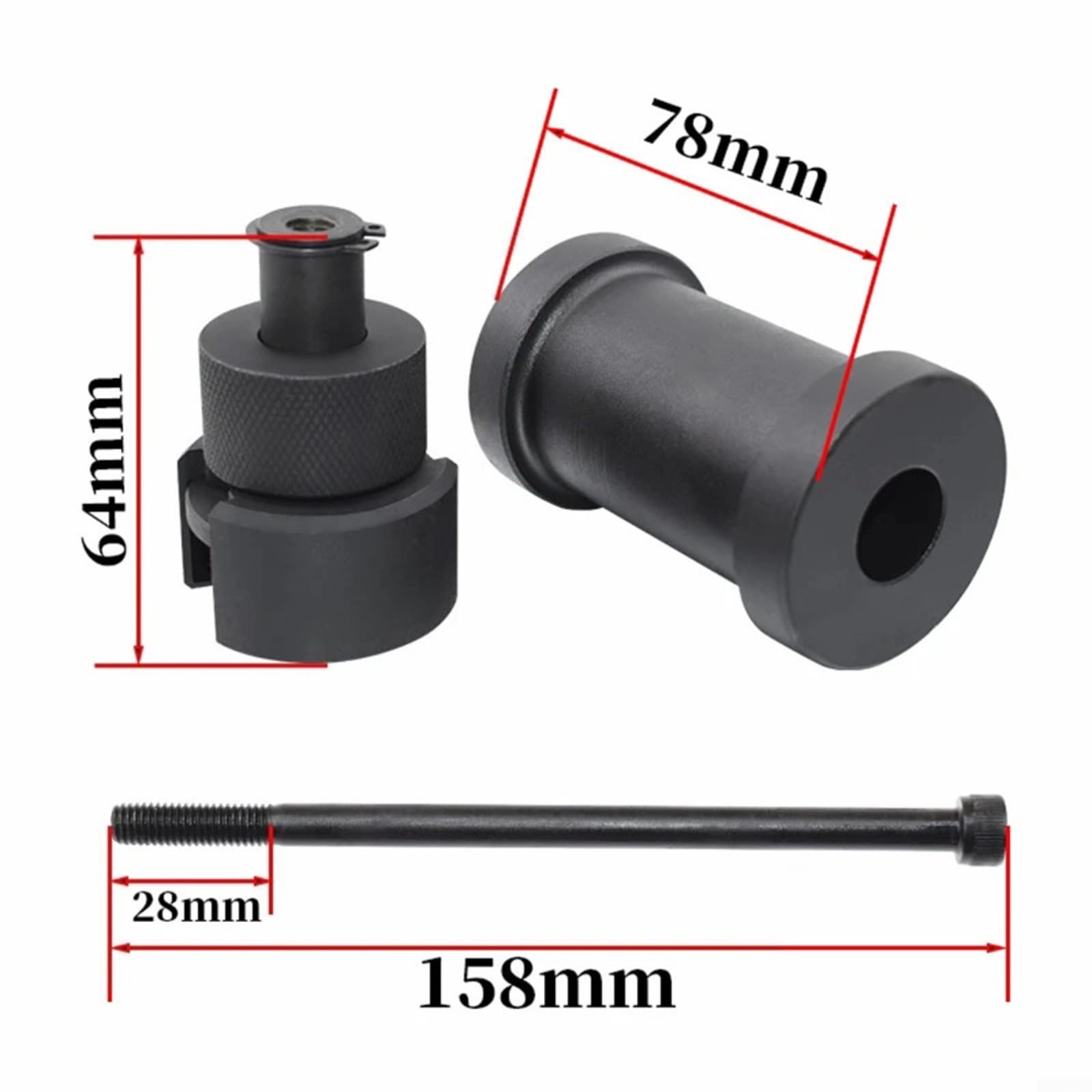 Narzędzie do usuwania wału balansu silnika T10394 do Passata 1,8 l 2,0 l do A3 do A4 A5 do TT precyzyjne dopasowanie metalowy ergonomiczny uchwyt podwójny sześciokątny 12-punktowy kompatybilny