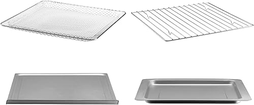 Miniatura 3 de Horno tostador digital con freidora de aire para puerta francesa, color negro