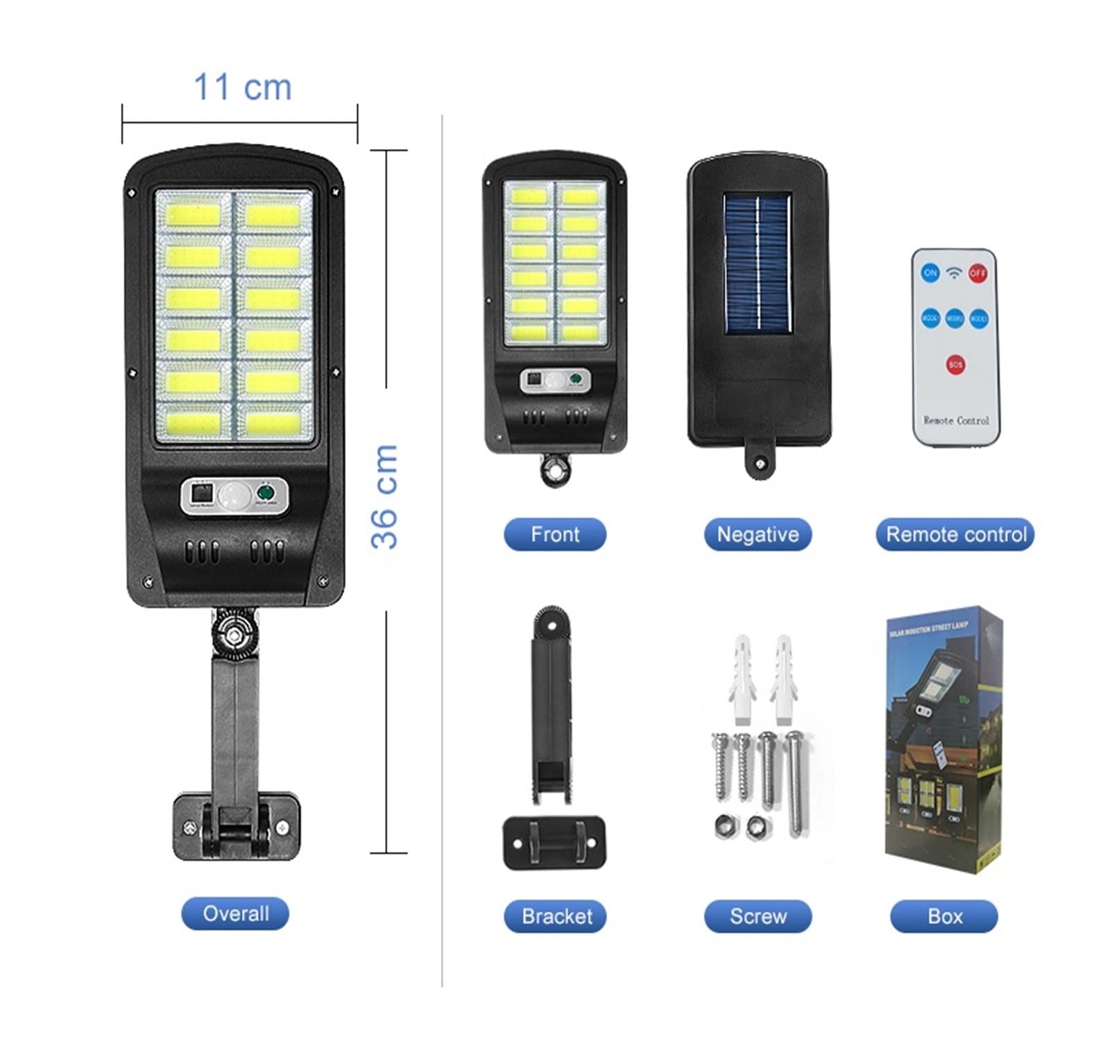 Solarne lampy uliczne, 10000 lm słoneczne oświetlenie parkingowe zewnętrzne 720 diod led słoneczne oświetlenie uliczne zewnętrzne wodoodporne 24 godziny pracy lampa słoneczna pilot lampa ogrodowa na p