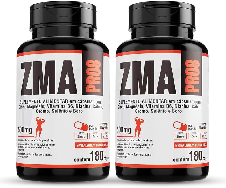 Floral Ervas do Brasil, Zma Pro8 2x 180cap Magnésio Zinco Boro Cromo Selênio Cálcio