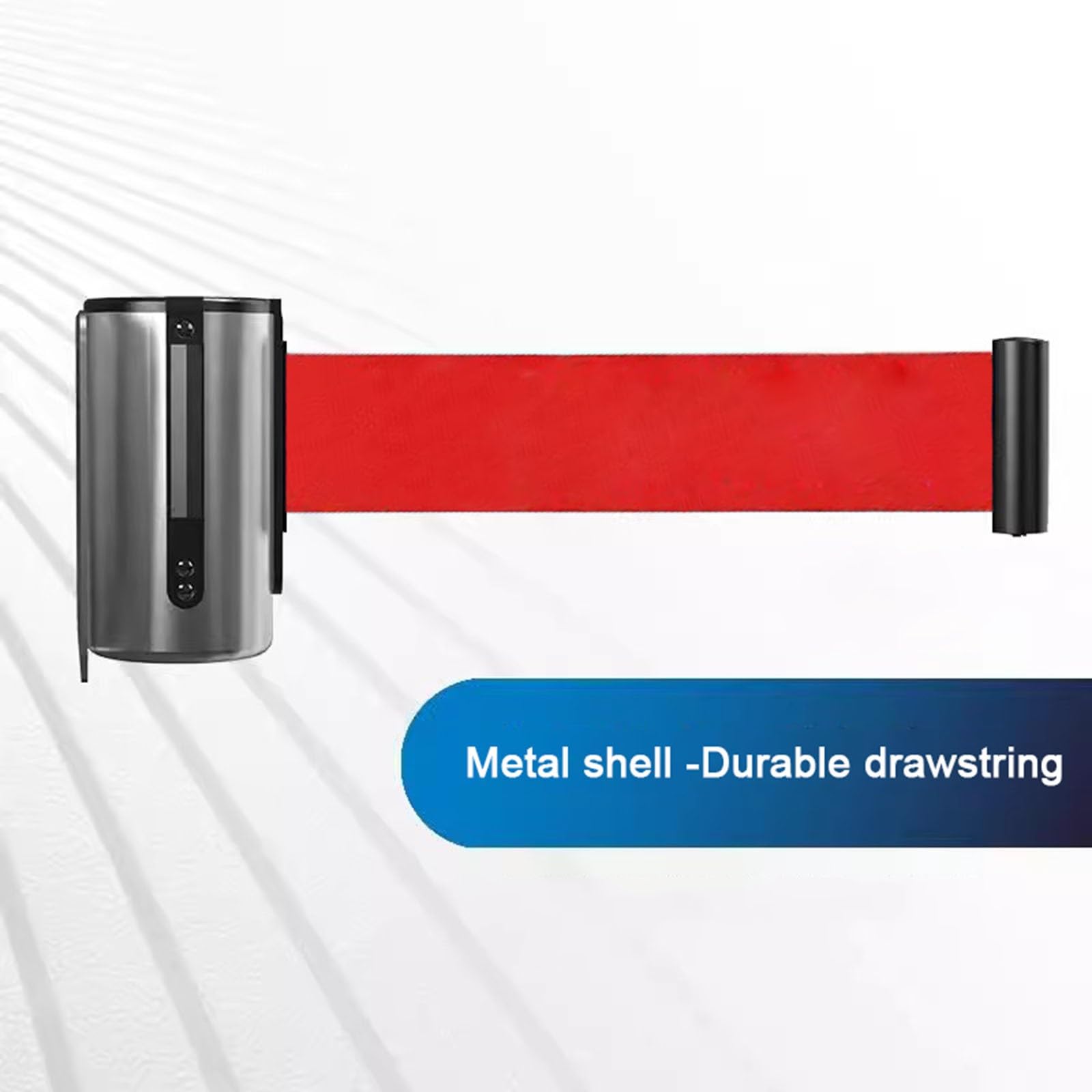 cinta de señalización, Barrera de pared control multitudes con cola seguridad retráctil cinturón rojo 2M/3M/5M(A,5M/16.4FT)
