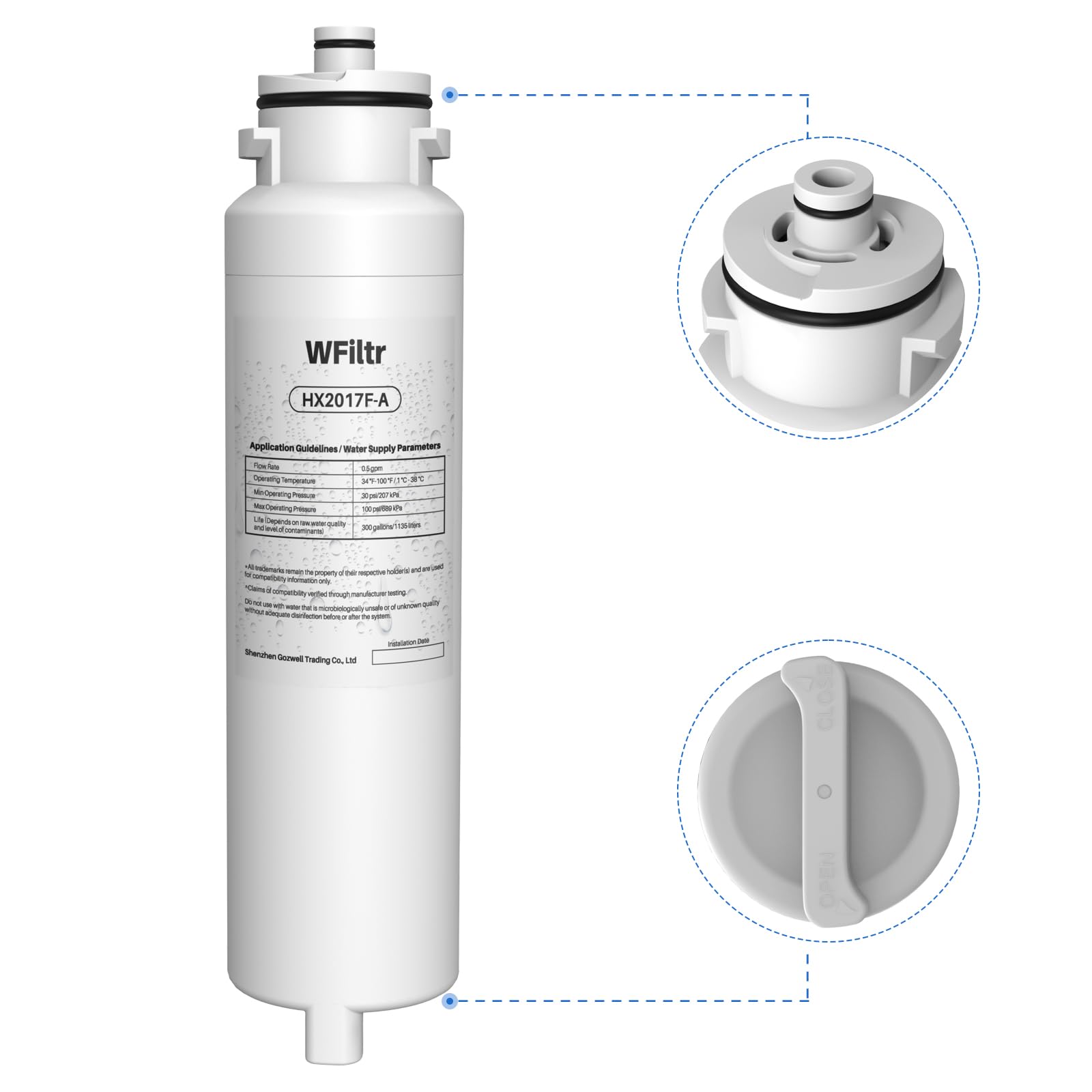 Filtro Acqua Sostitutivo 847201 Per Frigorifero Fisher & Paykel RF523GDUX1 - 4