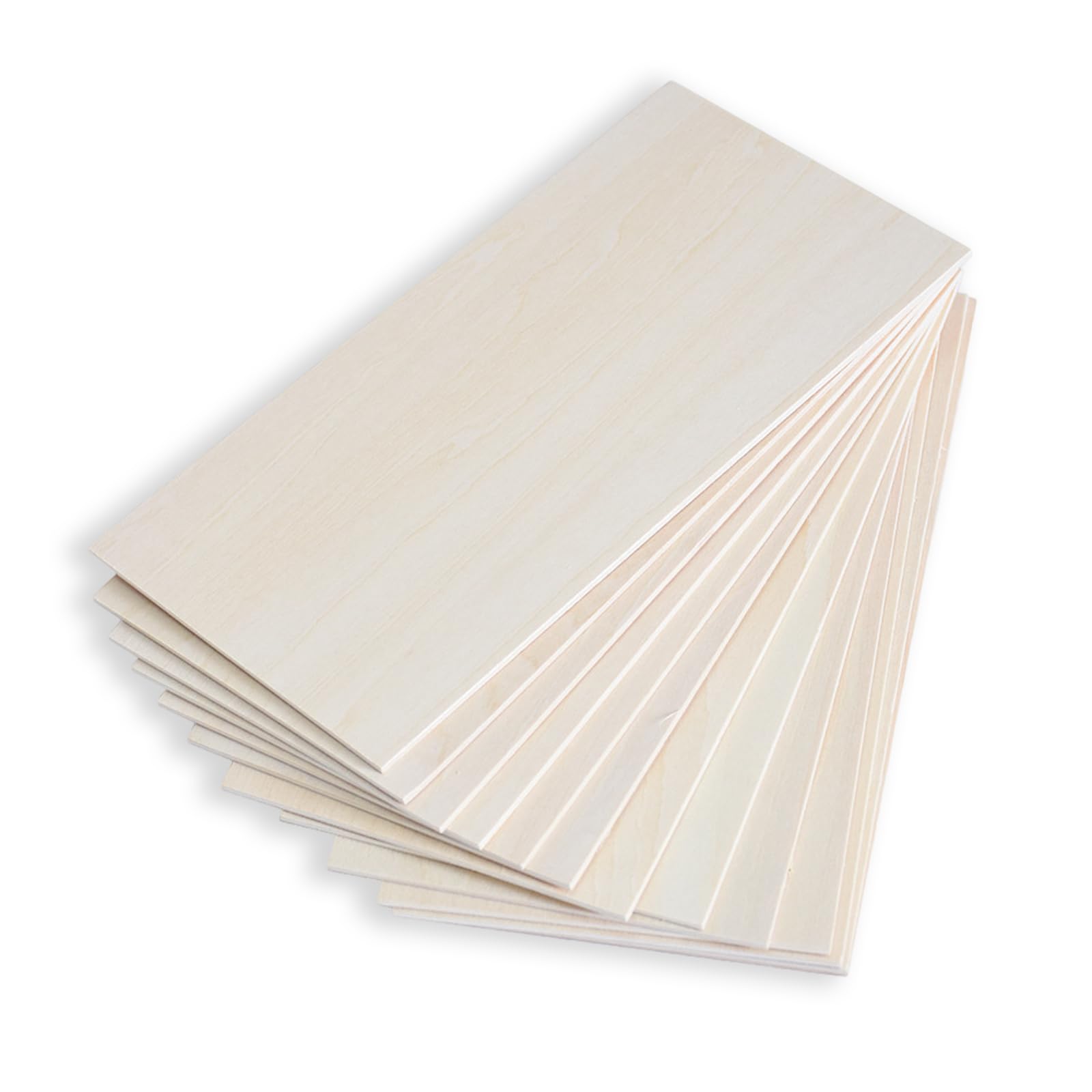 Plywood Sheets Set with Thin Wood Sheets for DIY Wood Crafting Laser Cutting and Model Making for Home Workshop Studio and Office