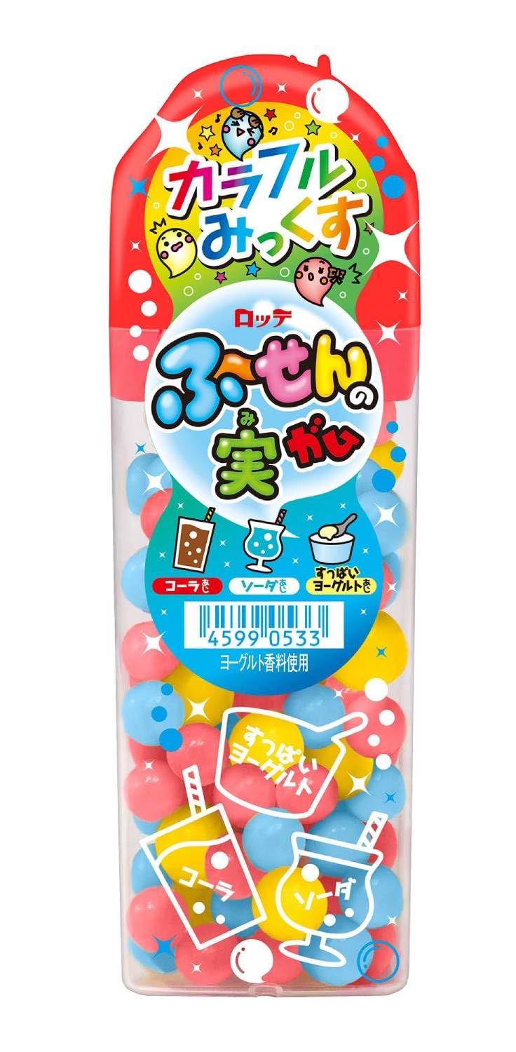 Amazon | ロッテ ふ～せんの実カラフルみっくす(コーラ&ソーダ) 35g×10