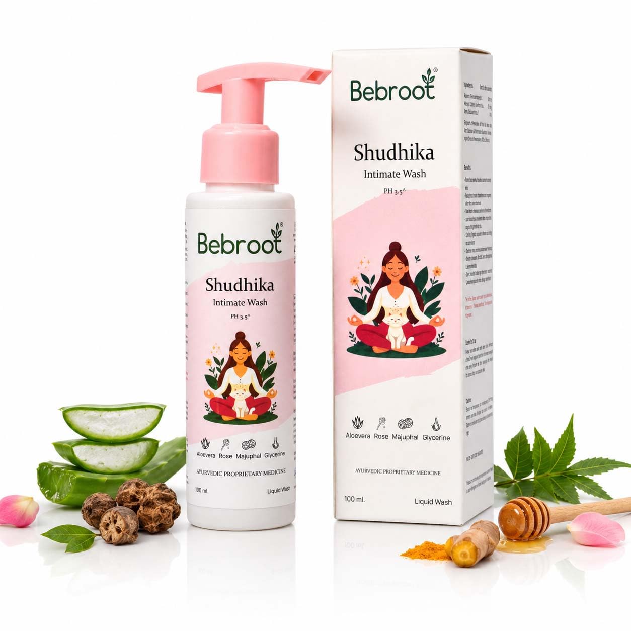 Shudhika – Ayurvedic Intimate Wash for Women | pH Balanced Feminine Hygiene Cleanser | Aloe Vera, Majuphal & Lactic Acid | Soothing, Odor Control & Daily Protection | 100ml-image-44