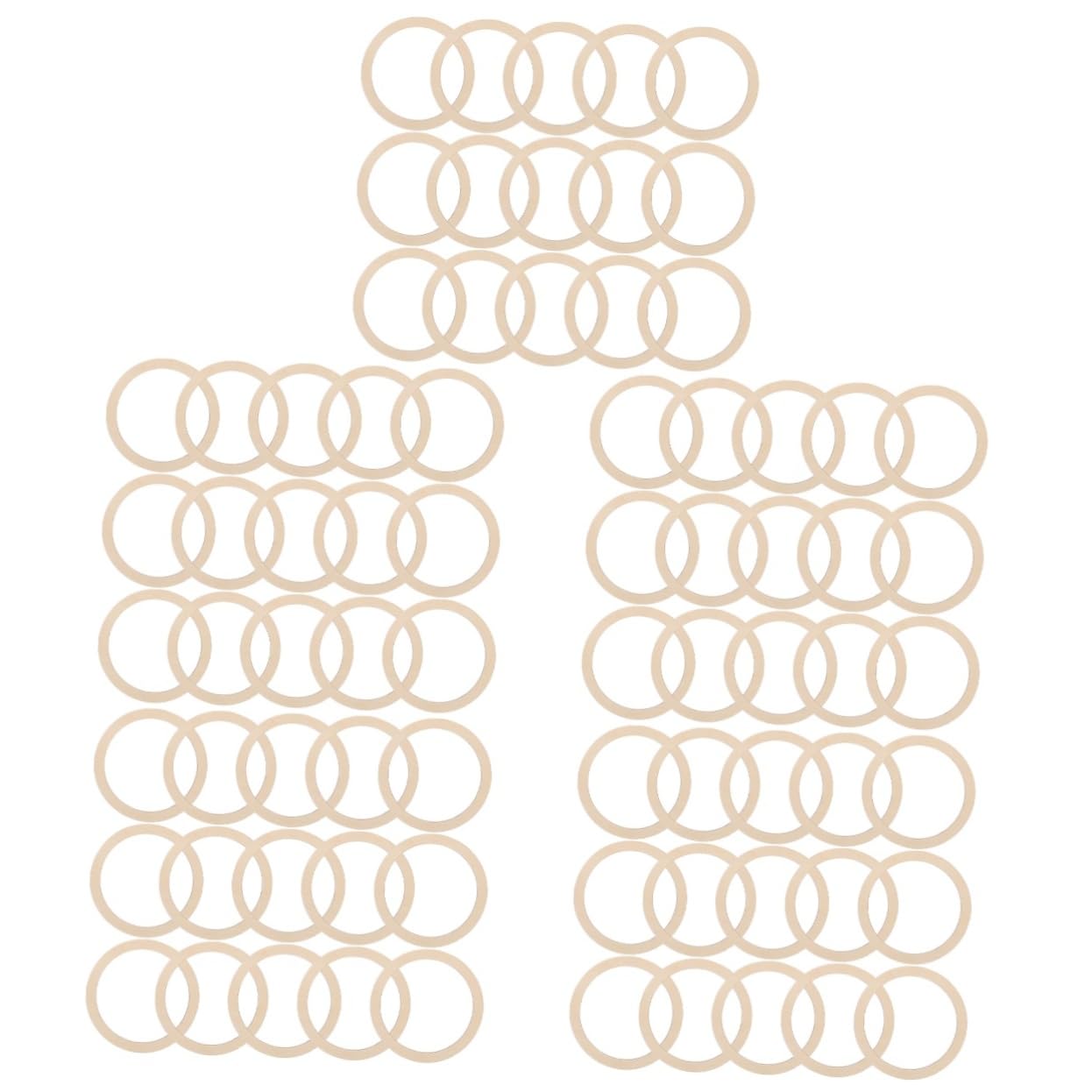 SEWACC 500piezas Anillos De Madera Para Decorativos Para y Manualidades Anillos Para Decoración De y