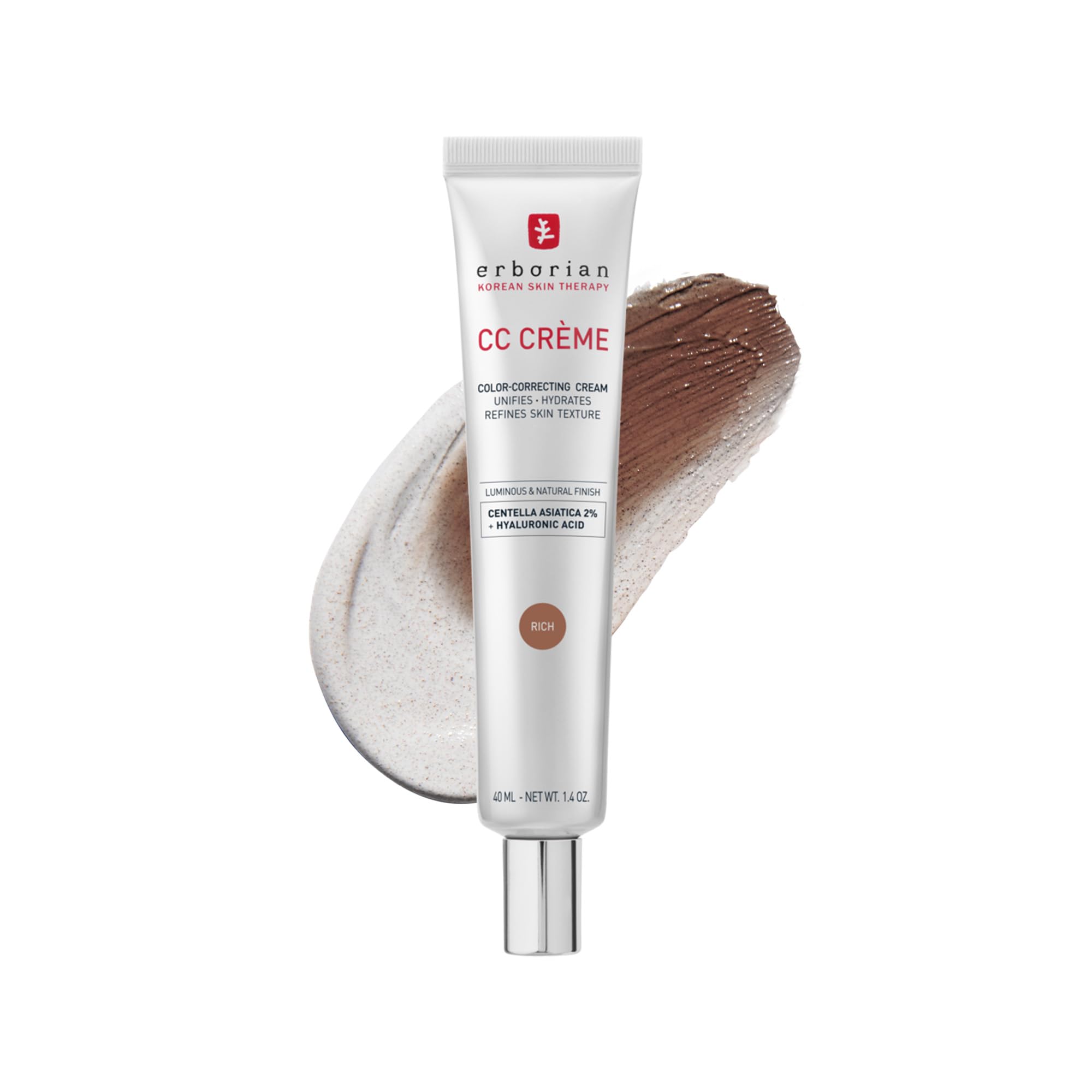 Erborian CC Cream, Color-Correct, Evens Tone, Korean Skincare Makeup Hybrid