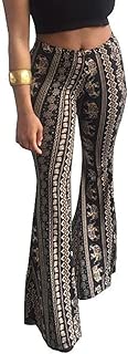 tribal print bell bottom pants