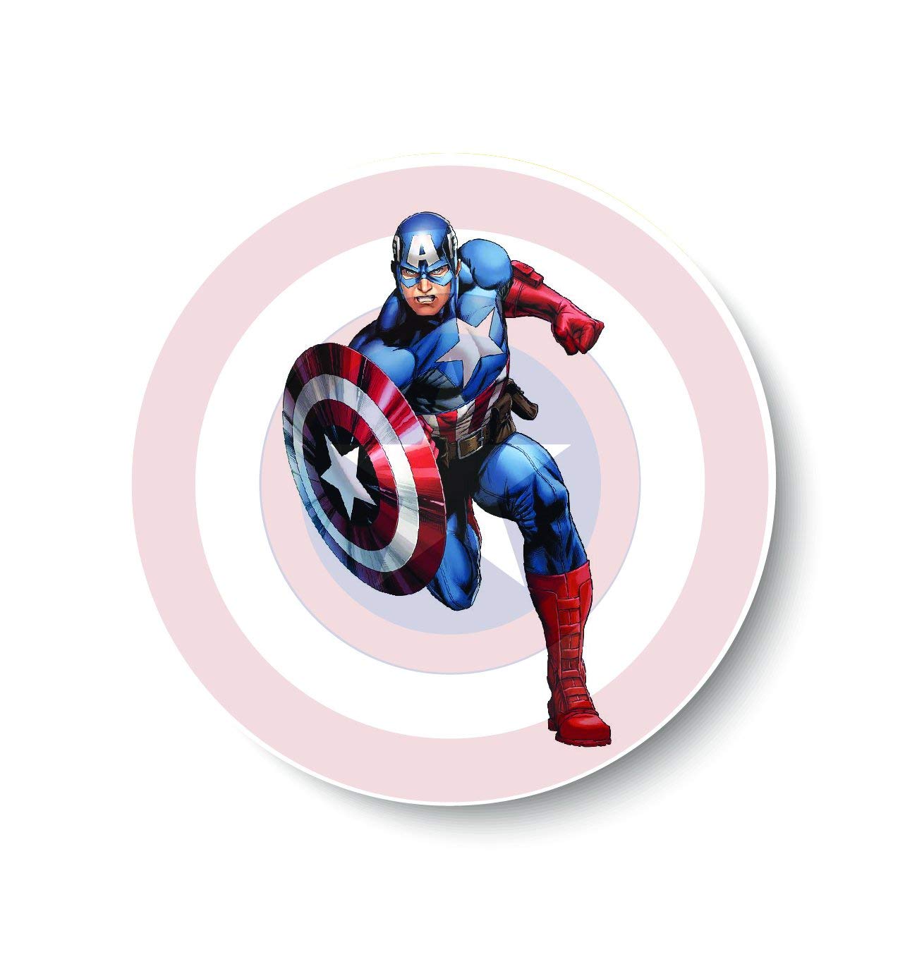 PEACOCKRIDE The Avengers - Captain America I Superheroes I Pin Badge(Metal, Multicolour,75mm)