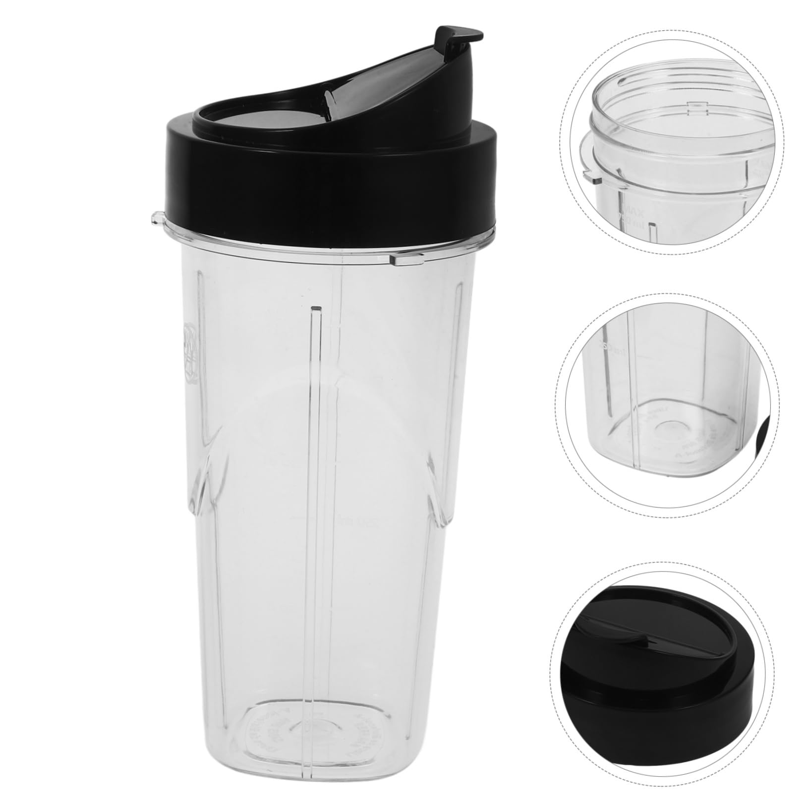VALICLUD Wiederverwendbarer Plastikbecher Kompatibler Ersatzbecher für Profi-mixer Transparenter Smoothiebecher mit Kleinen Bechern für Haushalt und Bargebrauch