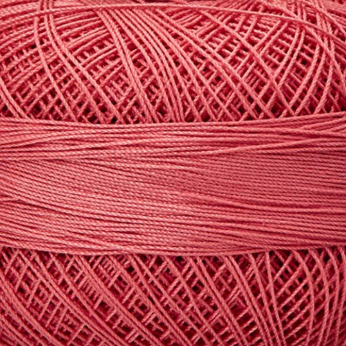 Hilo de algodón Lizbeth tamaño 80 Coral Rosa Oscuro miniatura 2