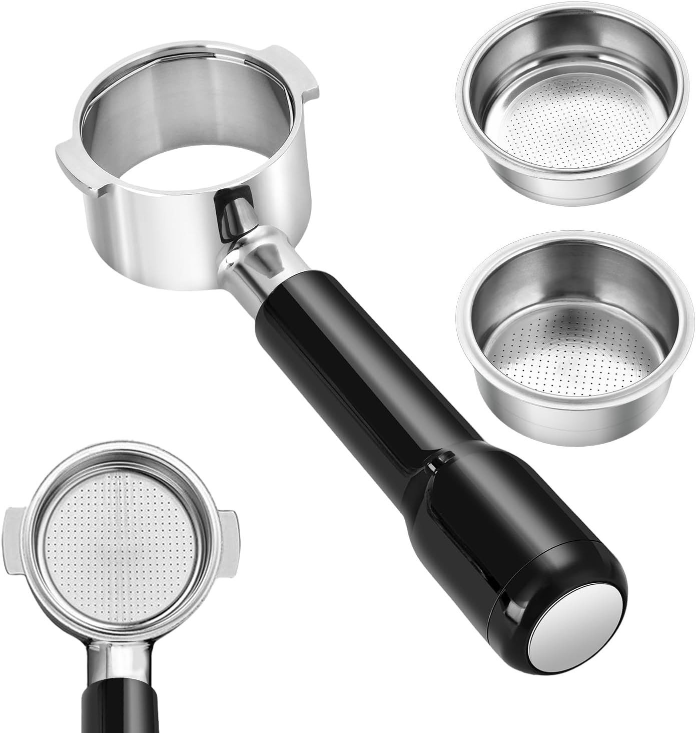 Porte-filtre 51mm Pour Machines Espresso DeLonghi Et Autres - Modèles Compatibles : ECP3420, EC155, BCO430, EC260