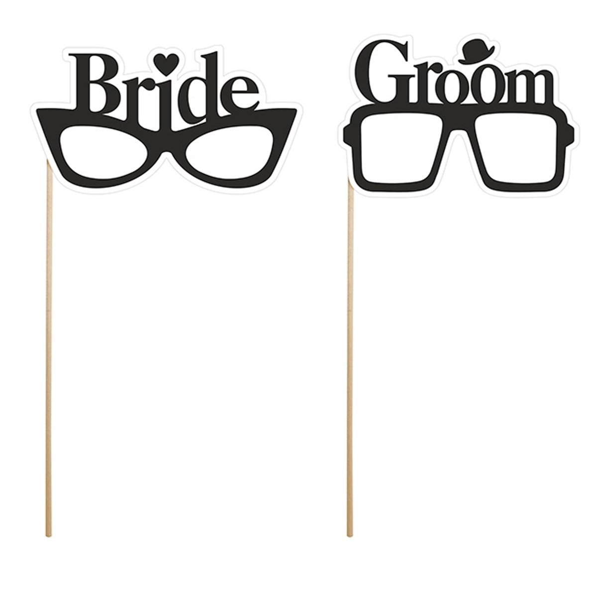 Bride & Groom Glasses Photo Prop Pack XP023