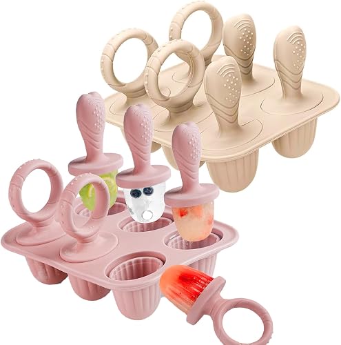 Silicone Baby Popsicle Molds, Toddlers Mini Freezer Pop Molds