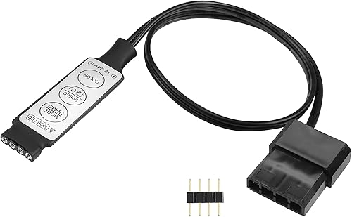 YACSEJAO Controlador ARGB Mini 5V-24V 4Pin ARGB Iluminación LED 34Pin RGB Controlador de tira de luz LED RGB de 1 pie Controlador de tira de luz