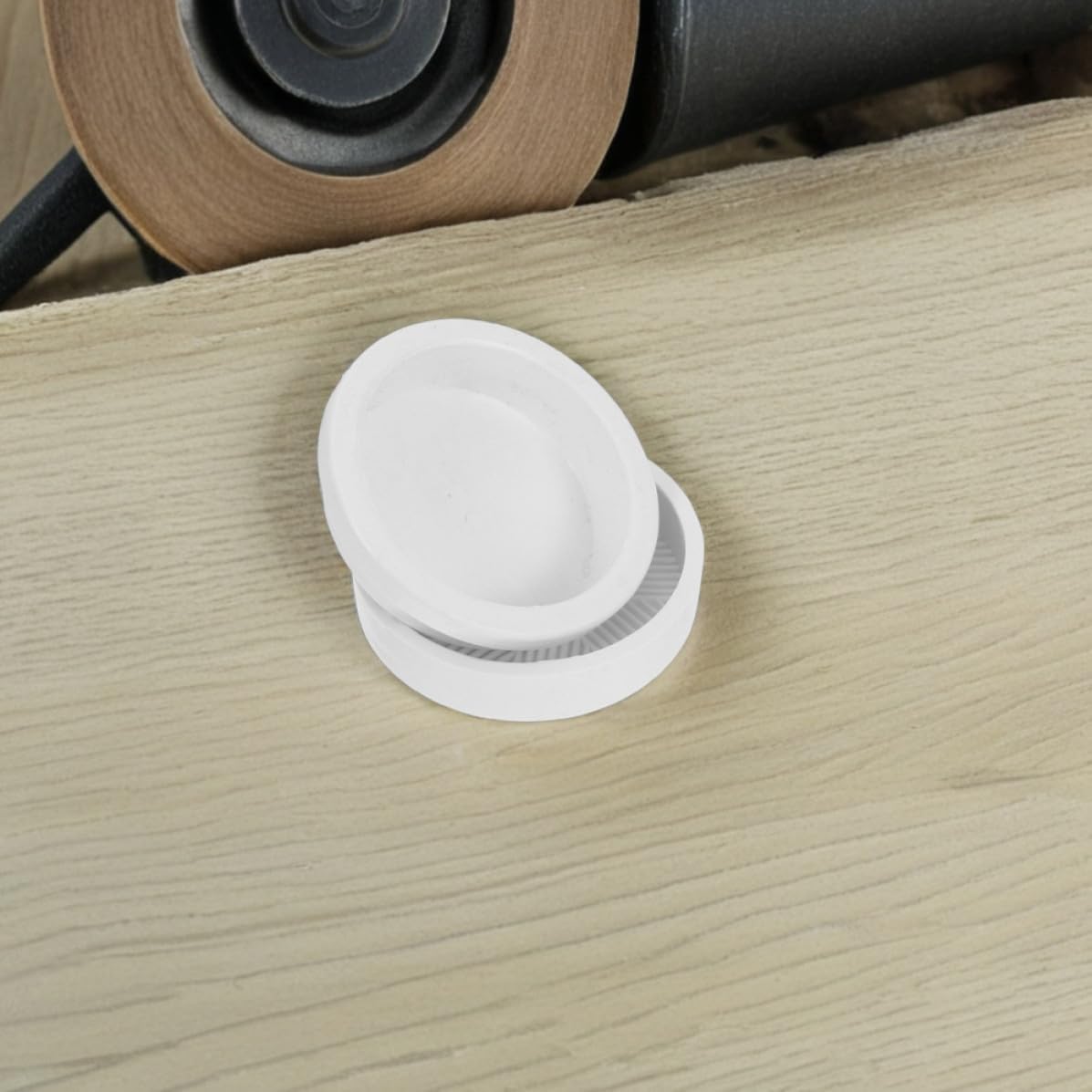 2pcs Manual Grain Grinder Mill, Plastic White Portable Countertop Tool