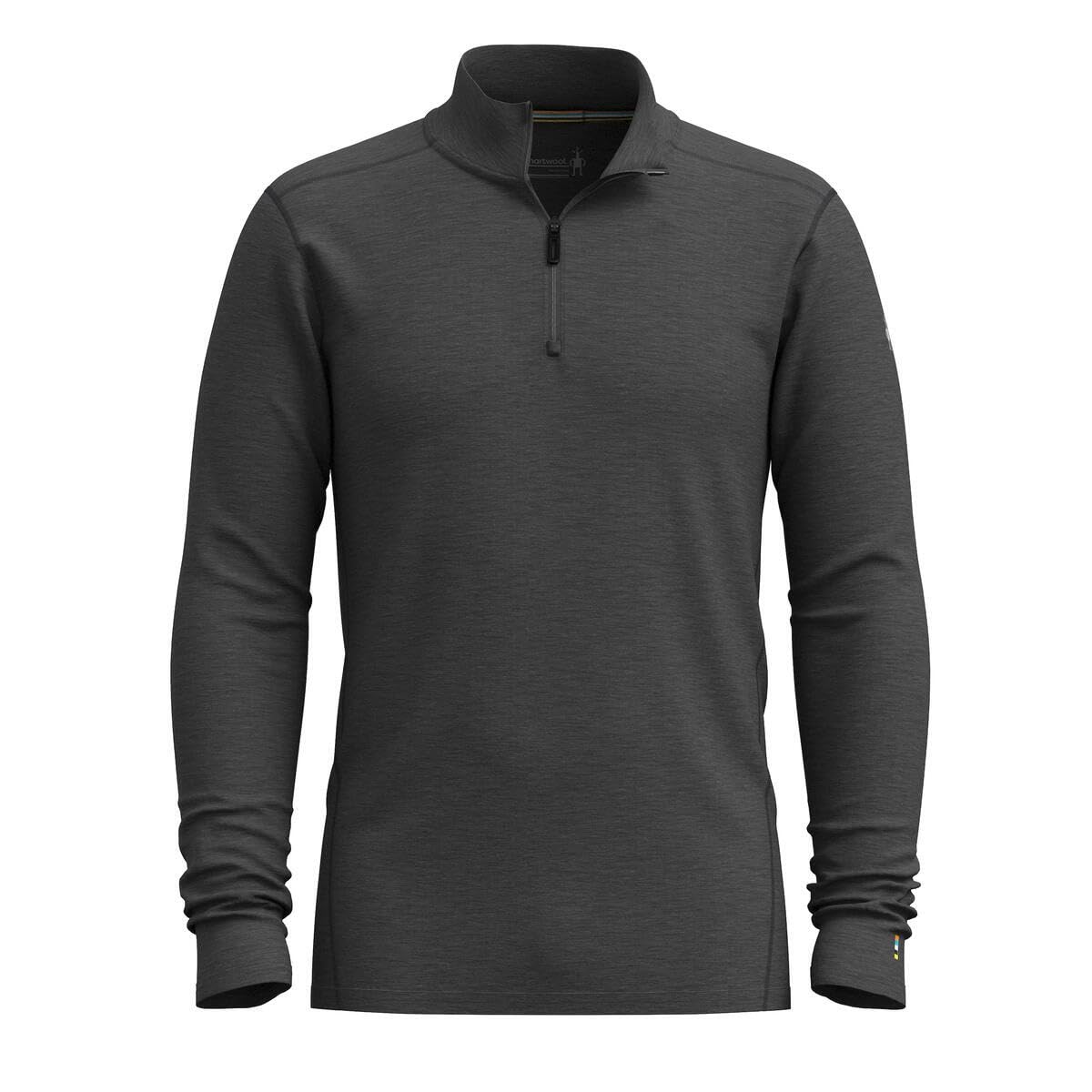 Smartwool Classic All-Season Merino Base Layer 1/4 Zip Capa Base Merino clásica para Todas Las Estaciones, 1/4 Cremallera Hombre (Pack de 1)