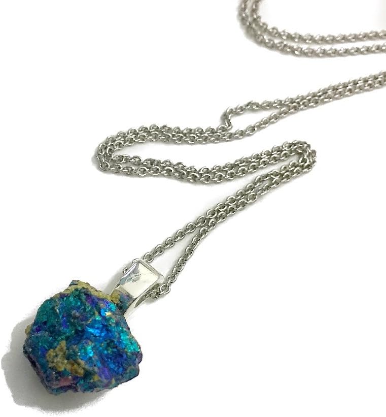 Ultraviolet Peacock Ore Necklace