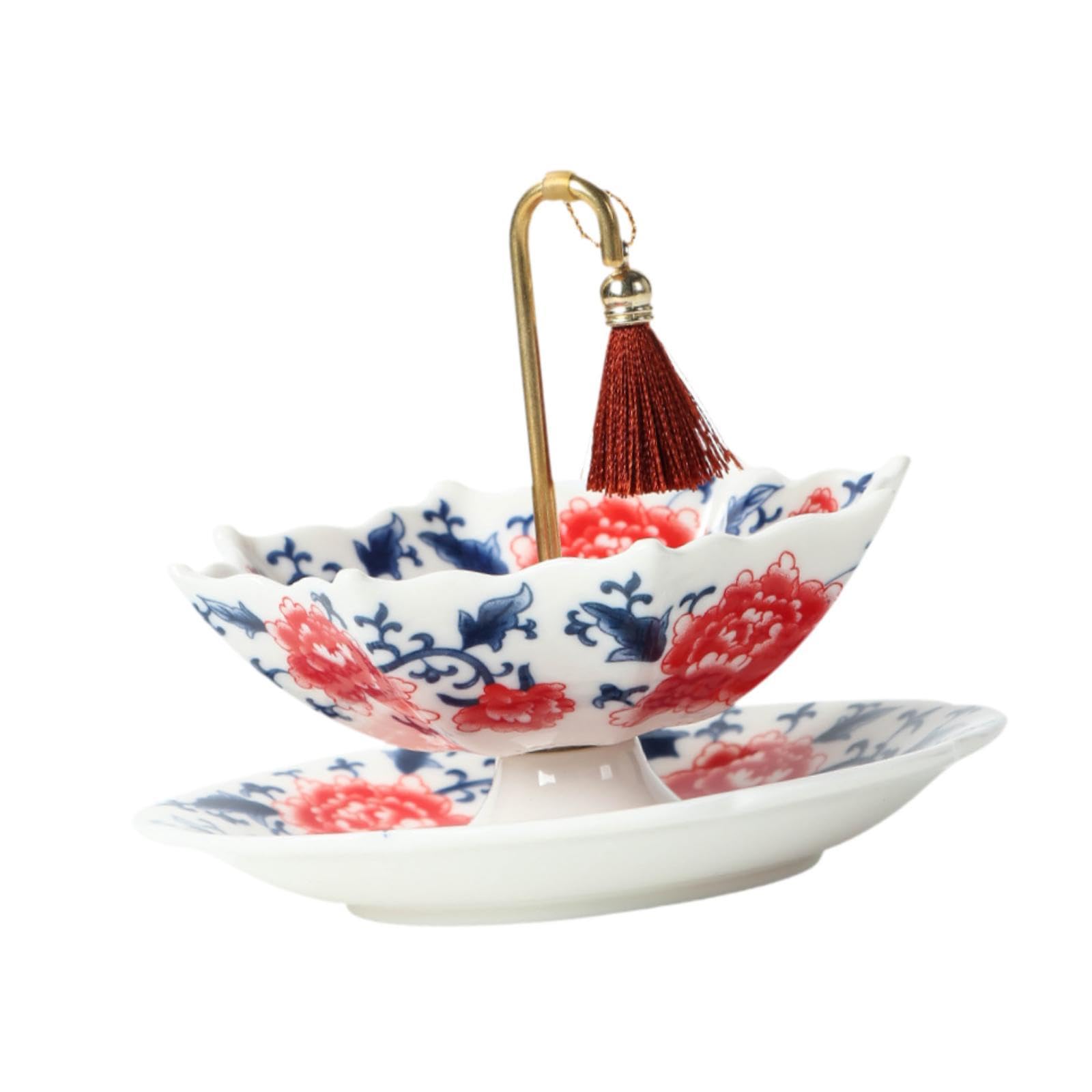 Colador de té de cerámica de Porcelana, Filtro de té, Tetera China Creativa, Juego de té con Fugas, Accesorios para decoración de Escritorio de Oficina y hogar