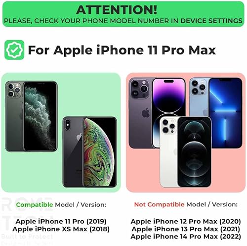 Miniatura 2 de Rome Tech Paquete de 3 protectores de pantalla de vidrio templado para iPhone 11 Pro Max de 6.5 pulgadas (2019), protector de pantalla 9H,