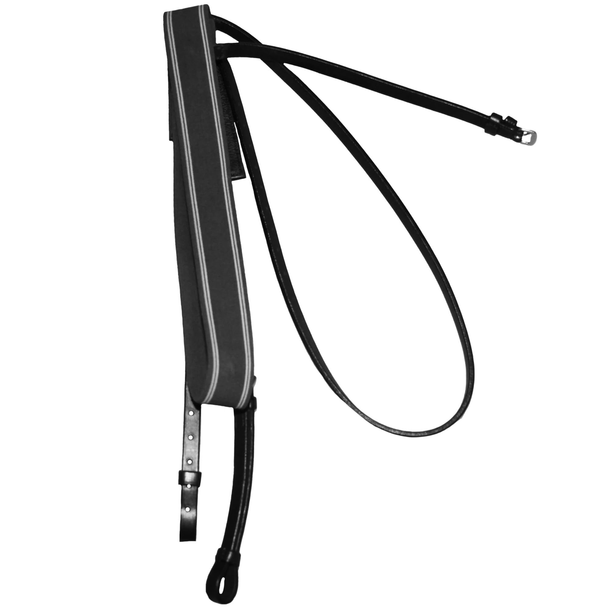 Hy - Pechopetral pecho elástico para caballos (Talla Única) (Negro)