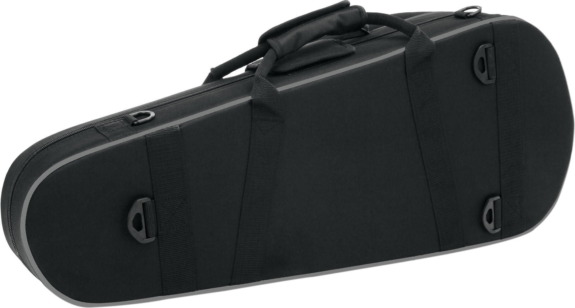 Classic Cantabile CUC-10 für Konzert-Ukulele (Koffer, Gigbag, Case, Tasche für Hawaii-Gitarre) schwarz, gepolstert