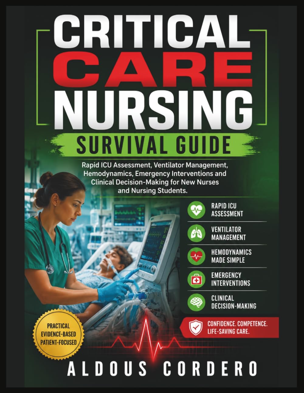 CRITICAL CARE NURSING SURVIVAL GUIDE: Rapid ICU Assessment, Ventilator Management, Hemodynamics, Emergency Interventions and Clinical Decision-Making for New Nurses and Nursing Students