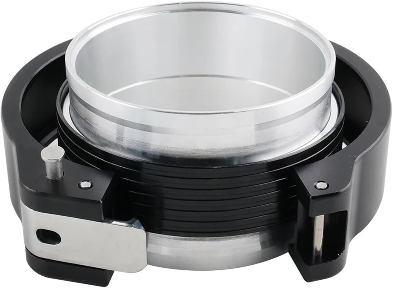 2.5/3/4Inch Aluminum Quick Release V Band Clamp 63/76/102mm 32516 Pinless HD Clamp For Intercooler Pipe Clamp Throttle(4inch)