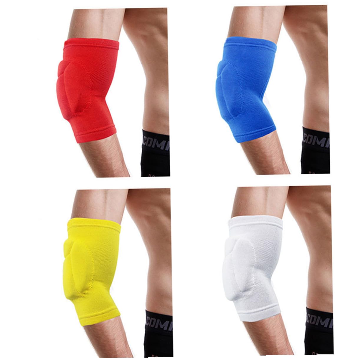 2 Pares Almohadillas para brazos y codos coderas mujer abrazadera de brazo manga del codo manga acolchada manga de compresión deportiva manguito de compresión rojo