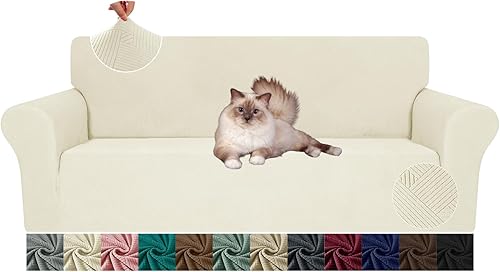 JIVINER Funda súper elástica para sofá de 3 cojines, 1 funda de sofá de jacquard lavable, universal, ajustable, fundas protectoras de muebles para JIVINER Funda súper elástica para sofá de 3 cojines, 1 funda de sofá de jacquard lavable, universal, ajustable, fundas protectoras de muebles para