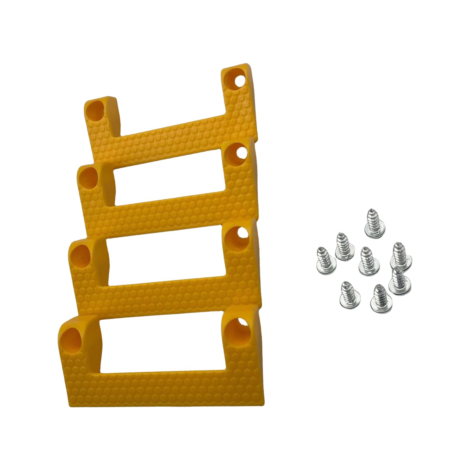 Tsophreniq Yellow Of 4 Versatile Tool Holders Rack Tape Measure Organizers Hanger For Power Tools On Ladder Or Workbench Garage Garage Tool Storage Rack